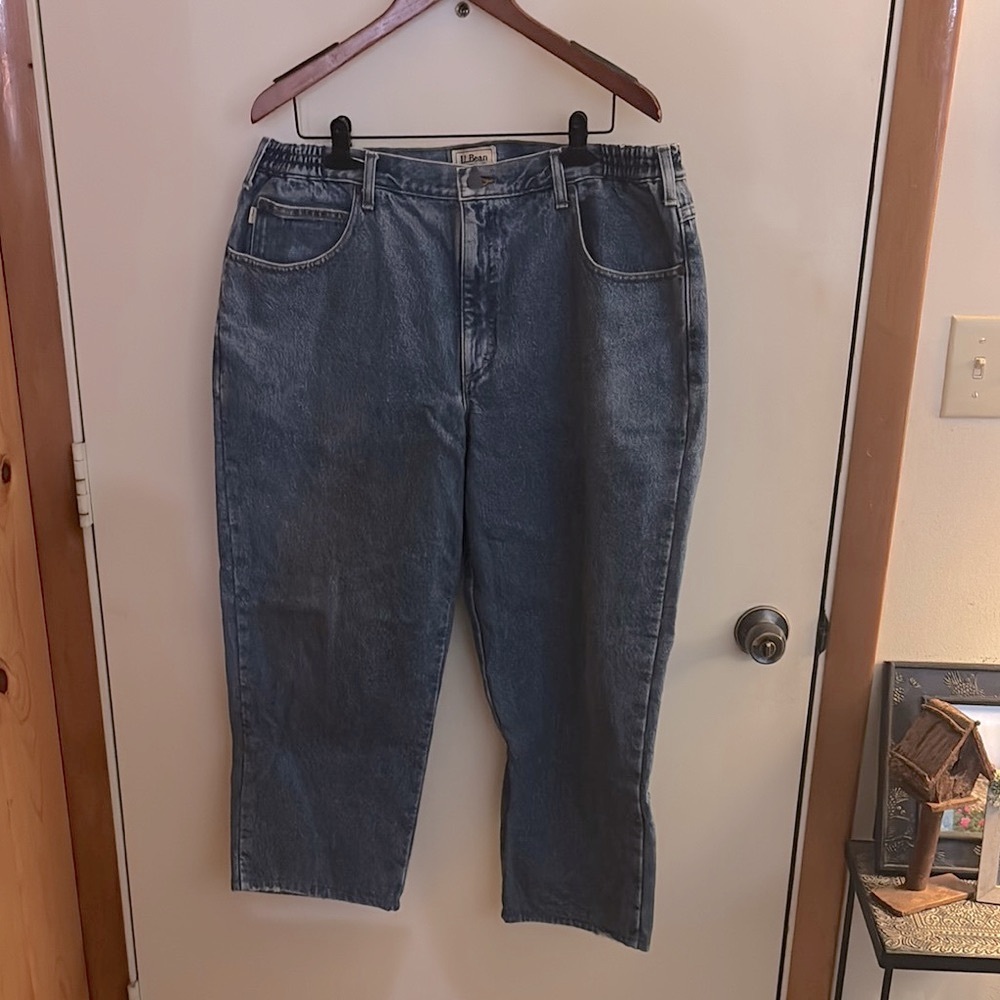 L.L. Bean Blue Denim Lined Jeans